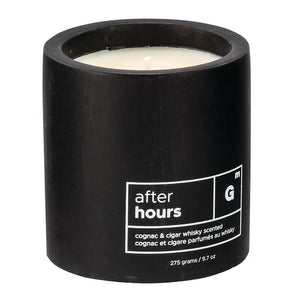 After Hours Cement Candle in Cognac & Cigar Whisky