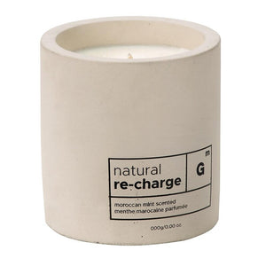 Recharge Cement Candle in Moroccan Mint