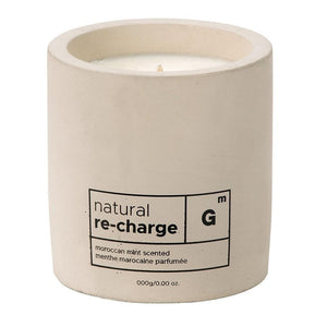 Recharge Cement Candle in Moroccan Mint