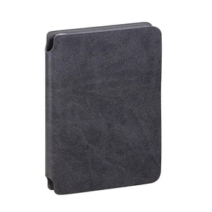 Vegan Leather Pocket Notebook, Smoke