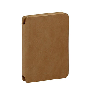 Vegan Leather Pocket Notebook, Camel